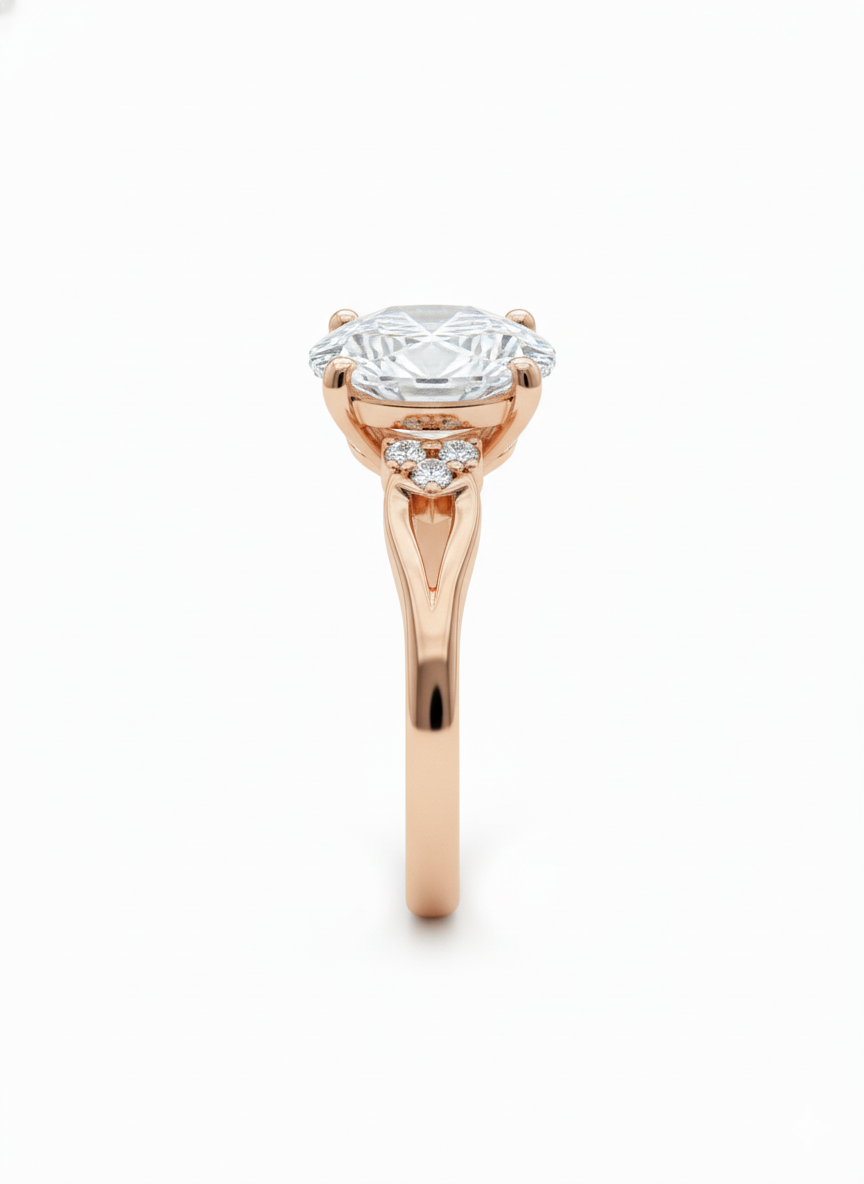Round Solitaire Elegance Ring