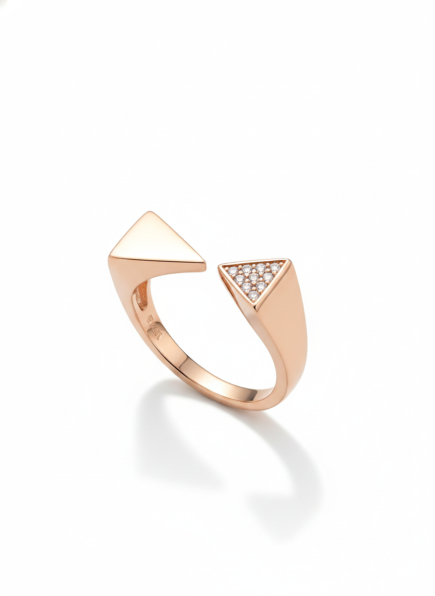 Aurora Triangle Open Ring