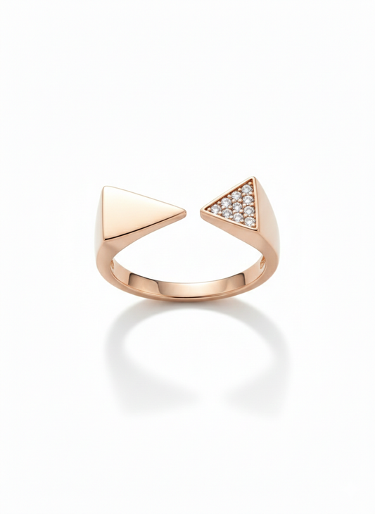 Aurora Triangle Open Ring
