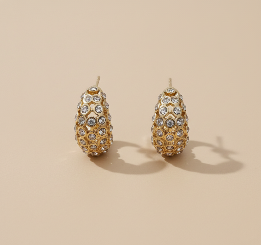 Celeste Dome Luxe Earrings