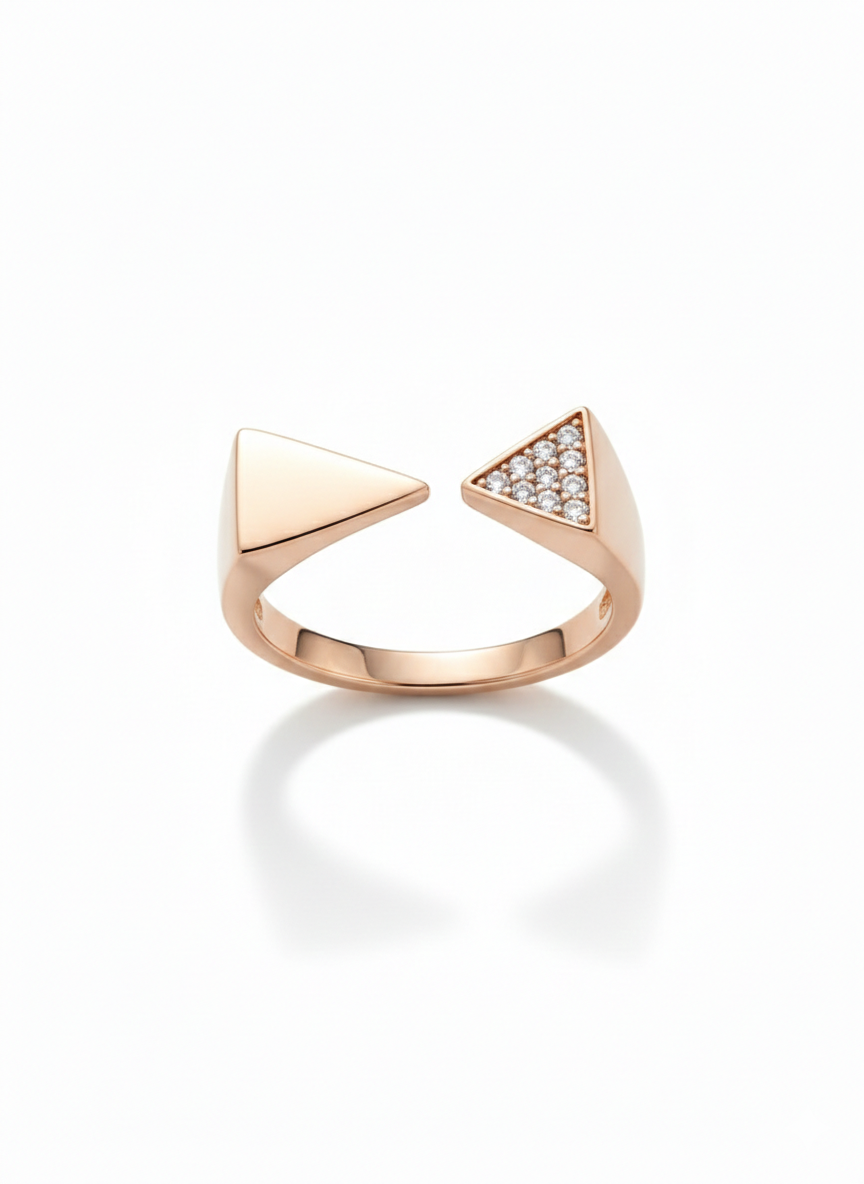 Aurora Triangle Open Ring