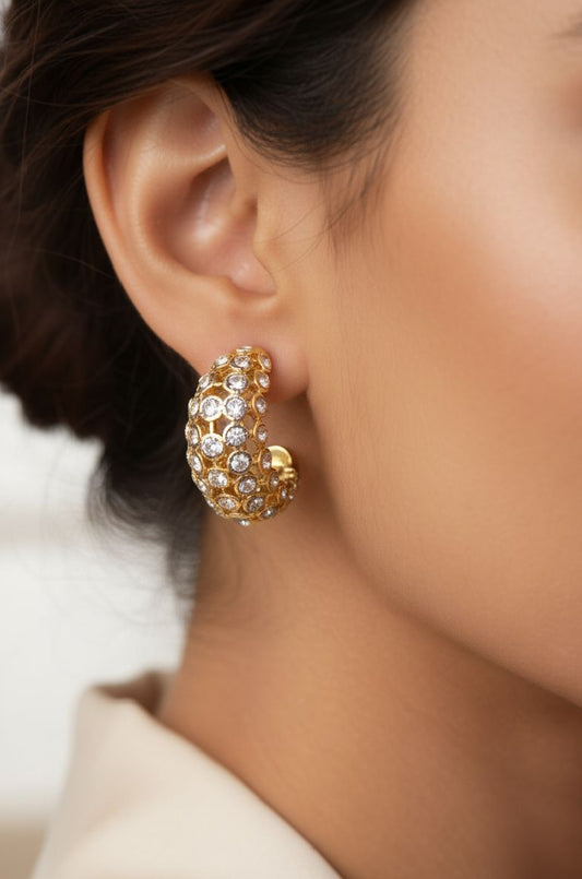 Celeste Dome Luxe Earrings