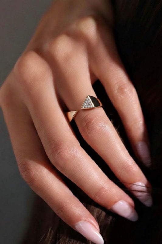 Aurora Triangle Open Ring