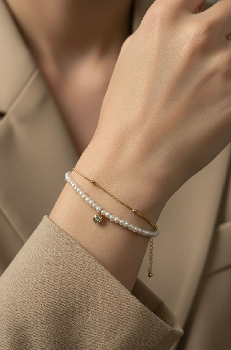 Pearl Luxe Double layer Bracelet