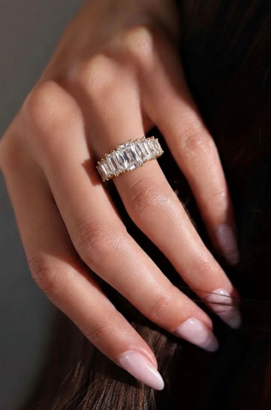 Minimal Baguette Band Ring